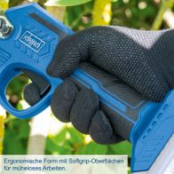 Ergonomische Form mit Softgrip-Oberflächen für müheloses Arbeiten, Scheppach-Pruning-Shears