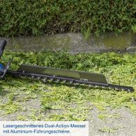 Lasergeschnittenes Dual-Action-Messer mit Aluminium-Führungsschienen für Scheppach-Häckenschere