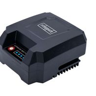 Scheppach Akku BP2.0A-Li12V, Lithium-Batterie, von vorne gezeigt.