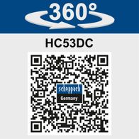 Der Kompressor HC53DC von Scheppach bietet eine 360-Grad-Drehbarkeit für flexible Nutzung. Weitere Details finden Sie unter dem QR-Code.