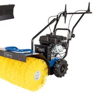 Scheppach Schneeräumgerät mit 600 mm Arbeitsbreite, inklusive Schneeschild. Robustes Design für effizientes Räumen.