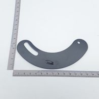 Pleuelstange von Scheppach, von der Seite fotografiert, mit einem Lineal zur Größenveranschaulichung.