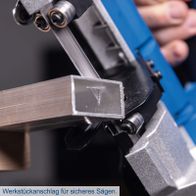 Werkstückhalter für sicheres Sägen mit präziser Führung bei der Metallbandsäge