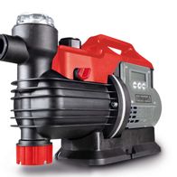 Hauswasserautomat GP1000 Jet LCD Scheppach, Ansicht von vorne. Produktbild auf weißem Hintergrund.