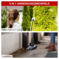 Multifunktionswerkzeug mit Heckenschere und Laubbläser-Funktion für Gartenarbeit