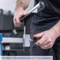 Verstellbarer provisionierter Werkstückanschlag für die Kappsäge mit 11 cm Auszugsbereich