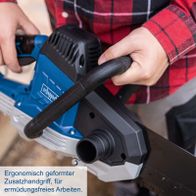 Ergonomischer Zusatzgriff für ermüdungsfreies Arbeiten mit Scheppach-Sägewerkzeug