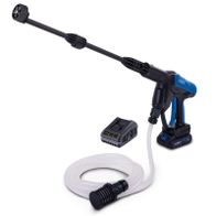 Scheppach Akku-Hochdruckreiniger mit Akku, Ladegerät und Schlauch inklusive verstellbarer Düse