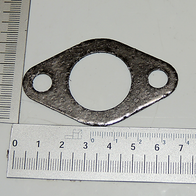 Dichtung für Auspuff Ø27mm Lochabstand: 50mm. Gezeigt von der Seite mit Maßstab.