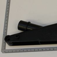 Schutzhaube für Werkzeugmaschinen, gezeigt von der Seite mit einem Lineal zur Größenmessung.