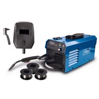 Scheppach Schweißgerät WSE3500 mit MIG-Schlauch und drei Spulen für Fülldrahtweldung