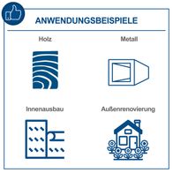 Das Farbsprühsystem ACS3000 eignet sich für Holz, Metall, Innenausbau und Außenrenovierung. Es bietet eine Leistung von 750W und einen Druck von 207 bar mit einem 7,6m langen Sprühschlauch und einer Durchflussmenge von 1,1 l/min.