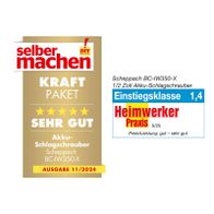 Scheppach Akku-Schlagschrauber BC-IW350-X im Kraftpaket mit sehr guten Bewertungen, Einstiegsklasse für Heimwerker