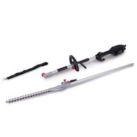 Elektro-Langstiel-Heckenschere ETHT1000 mit 410mm Schnittlänge, 230V, 10-stufiger Verstellung. Teleskopstiel für flexible Reichweite, ergonomischer Griff für bequemen Halt, robuste Bauweise für zuverlässige Leistung.
