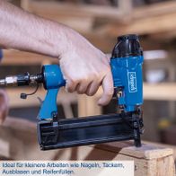 Scheppach-Nagelmaschine für präzises Nageln und Tackern, ideal für DIY-Projekte