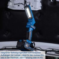 Integrierter Befestigungsschraub für mobile Aufhängung der Arbeitsleuchte im Werkstatt-, Camping- oder Fahrzeuggebrauch