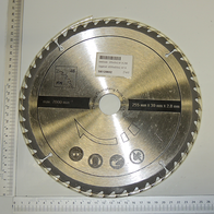 Scheppach-Kreissägeblatt mit 255 mm Durchmesser, 48 Zähne, Markierung für max. 7000 U/min