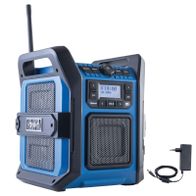 Akku-Baustellenradio mit Bluetooth, DAB+ und Akku-Ladestation, C-DAB30-X
