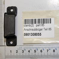 Ein schwarzer Anschraubbügel mit der Artikelnummer 5901308055. Das Teil wird von vorne gezeigt.