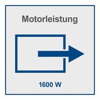 Der Scheppach SprayVac20 hat eine Motorleistung von 1600 Watt.