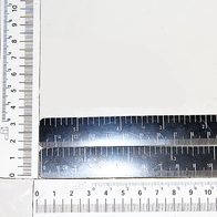Scheppach-Messskala mit Inch- und Zentimeter-Markierungen für Drehteller