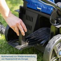 Mulchsetz für Wiederverwendung von Rasenschnitt als Dünger in Scheppach-Akku-Rasenmäher BC-MP380-X