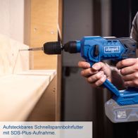 Modularer Schnellspannbohrfutter mit SDS-Plus-Aufnahme für Scheppach-Drills