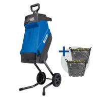 Scheppach-Häckseleinheit mit Auffangbeutel für Gartenabfälle