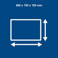 Technische Maße: 400 x 150 x 150 Millimeter – Produktdimensionen für präzise Anpassung