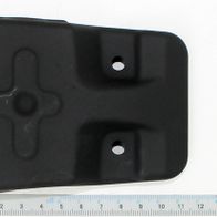 Abschirmblech mit integrierten Haltepunkten und Aussparungen für mechanische Befestigung