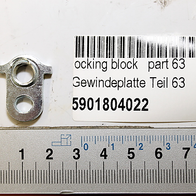 Scheppach-Gewindeplatte Teil 63 mit Beschriftung und Barcode (5901804022)