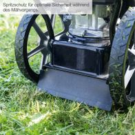 Scheppach-Wiesenmäher mit Spritzschutz für optimale Sicherheit beim Mähen