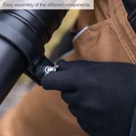 Easy assembly of the different components. The Scheppach petrol leaf blower LB5200BP features easy assembly of the individual parts, making it user-friendly.