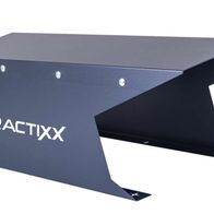 Mährobotergarage Practixx von Scheppach, gezeigt von der Seite.