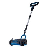 Scheppach Akku-Rasenmäher mit ergonomischem Griff und langem Ausleger