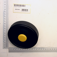 Ein Rad mit der Bezeichnung 'Rad kpl. Ø120mm/Ø8mm/40mm' von Scheppach, von oben fotografiert.