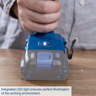 The Scheppach C-ID180-X cordless impact screwdriver features an integrated LED light for perfect illumination of the working environment.