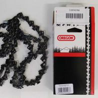 Sägekette 20" von Oregon, gezeigt von der Seite. Verpackung mit Produktcode 21BPX078E und Barcode.