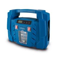 Der Scheppach Kompressor Airforce 5 verfügt über ein LCD-Display, einen 230V & 12V Anschluss, ist ölfrei, tragbar und mobil, ideal für Auto / KFZ und inkludiert ein Zubehörset.