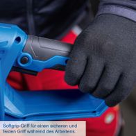 Softgrip-Griff für sicheren und festen Halt beim Arbeiten