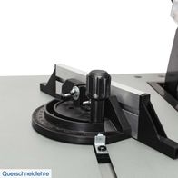 Querschneidlehre mit präziser Winkelverstellung und feststellbarer Positionierung. Ideal für präzise Schnitte.
