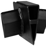 Scheppach Spaltkreuz, Ansicht von vorne. Das Werkzeug ist aus Metall gefertigt und dient zum Spalten von Holz.