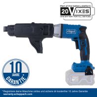 Scheppach-Werkzeug mit 10-jähriger Garantie, 20V-Batterieplattform für verschiedene Geräte, 4,0 Ah LiPo-Batterie