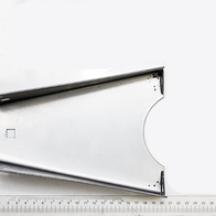 Scheppach Stützfuß-Profilteil mit gerundetem Fußende, Maßstab zur Orientierung