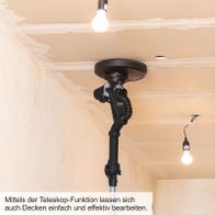 Der Teleskopfunktions-Wand- und Deckenschleifer TBS930-BE von Scheppach ermöglicht einfache und effektive Bearbeitung von Decken. Mit variabler Drehzahl und inkl. Rund- und Eck-Schleifkopf für präzises Arbeiten.