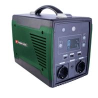 Powerstation PSGE 500 A1 Parkside LB4, Ansicht von der Seite mit Display und Anschlüssen.