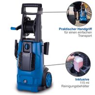 Ergonomischer Griff für leichten Transport; Inklusive Reinigungsbehälter mit 115 ml