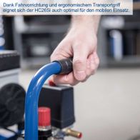 Handbetätigter Transportgriff für mobilen Einsatz des Scheppach-Kompressors HC26Si