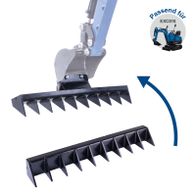Scheppach-Baggerrechen mit 100 mm Krallenabstand für EXC815-Maschine