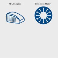 Der Akku-Rasenmäher BC-MP470-X von Scheppach verfügt über eine 75-Liter-Fangbox und einen bürstenlosen Motor.